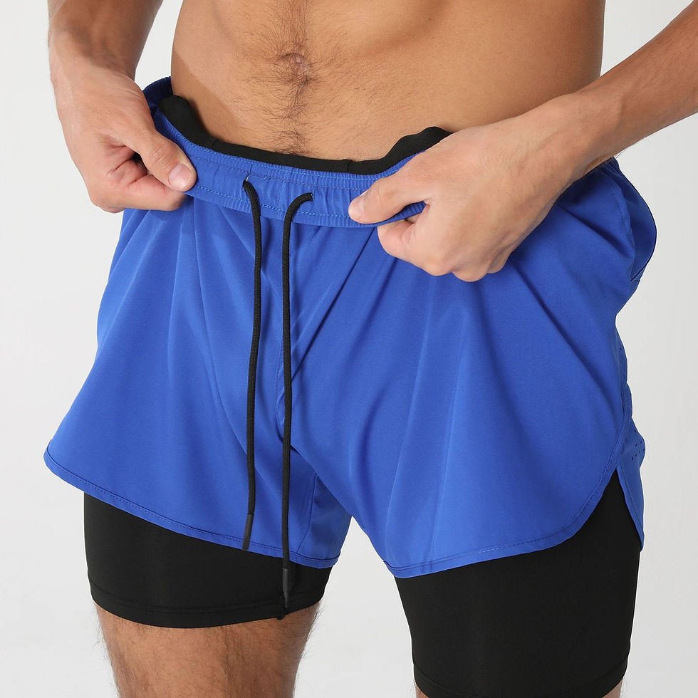 Thumbnail: Gym Shorts Men Running Shorts with Liner Pockets Towel Loop Quick Dry Lightweigh
