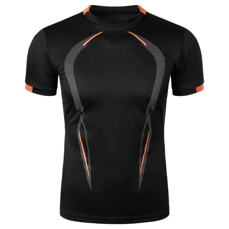 Thumbnail: Summer Gym Breathable T Shirt Men Quick Drying Jogging Tops Men Lightweight Trai