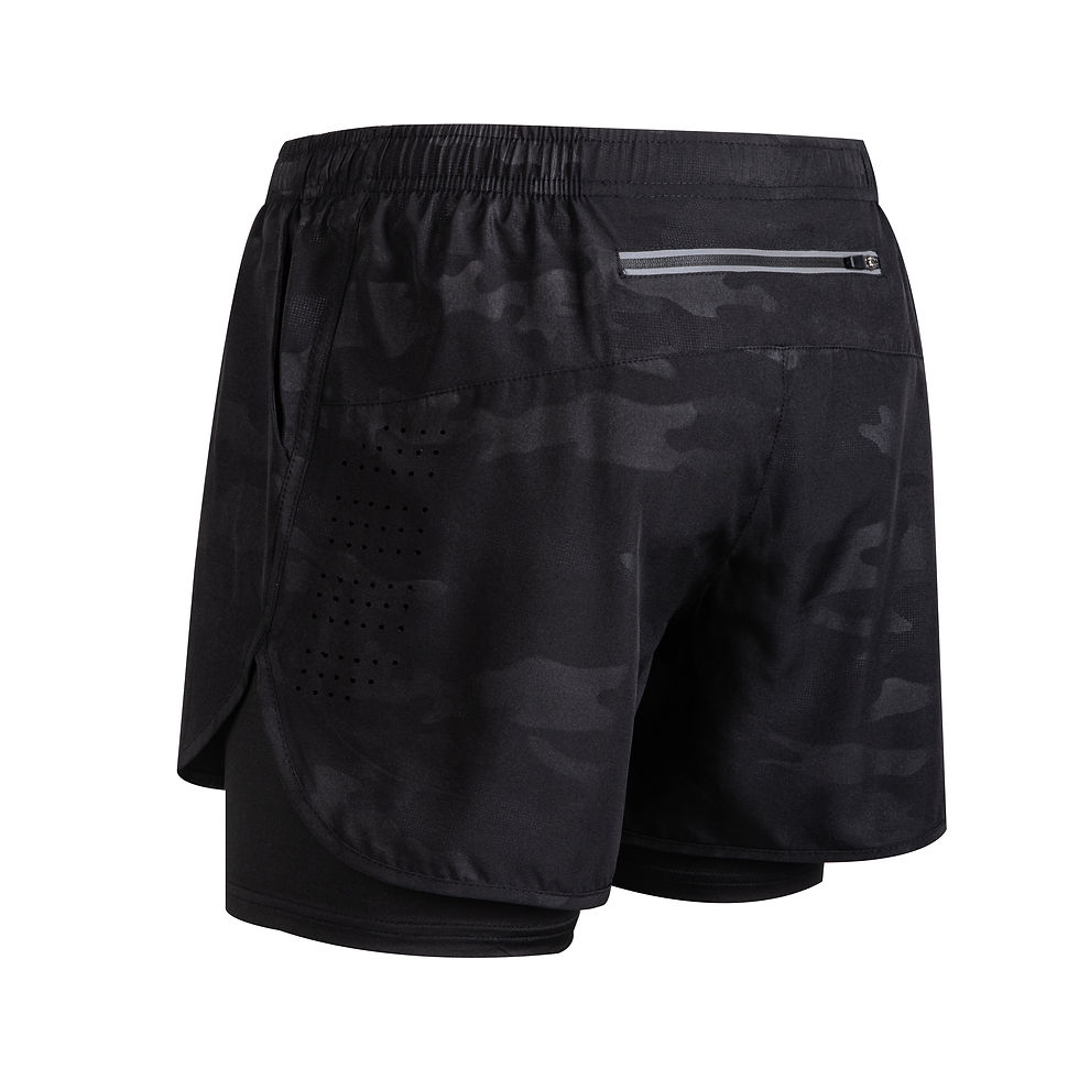 Thumbnail: Gym Shorts Men Running Shorts with Liner Pockets Towel Loop Quick Dry Lightweigh