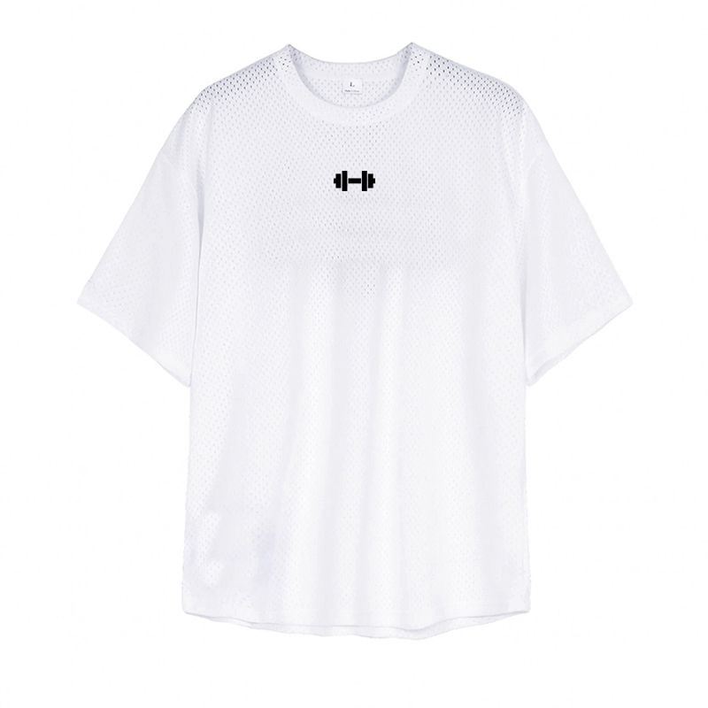Thumbnail: Oversized Loose Short Sleeve Quick Dry Shirt Gym Bodybuilding Breathable Cool Me