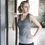 Thumbnail: Women's Seamless Fade Out Vest - Dark Grey/Light Grey Marl