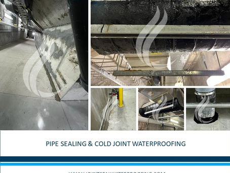 Cold Joint and Pipe Waterproofing at the Canadian Sport Institute of Ontario
