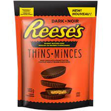 Reese's Thins Dark Peanut Butter Cups Pouch Bag 165g