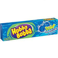Hubba Bubba Blue Raspberry Gum 18ct