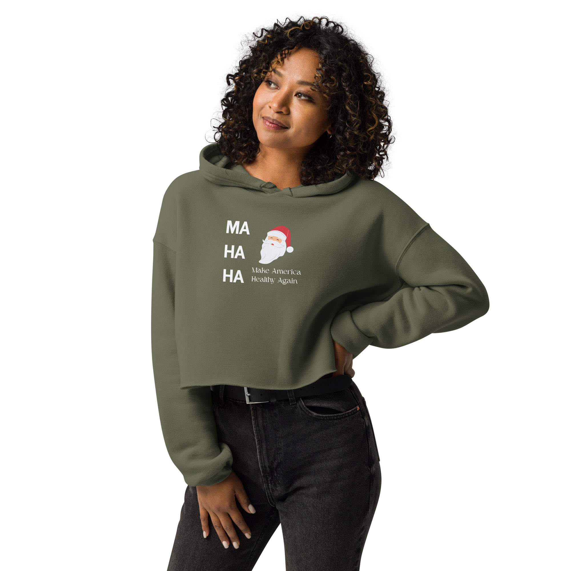 MaHaHa Women's Cropped Hoodie