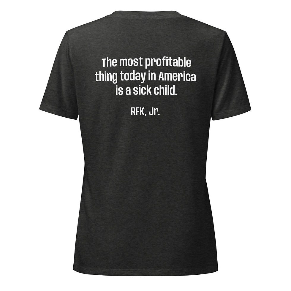 Thumbnail: RFK Quote 1 - Women’s dark color v-neck (front & back)