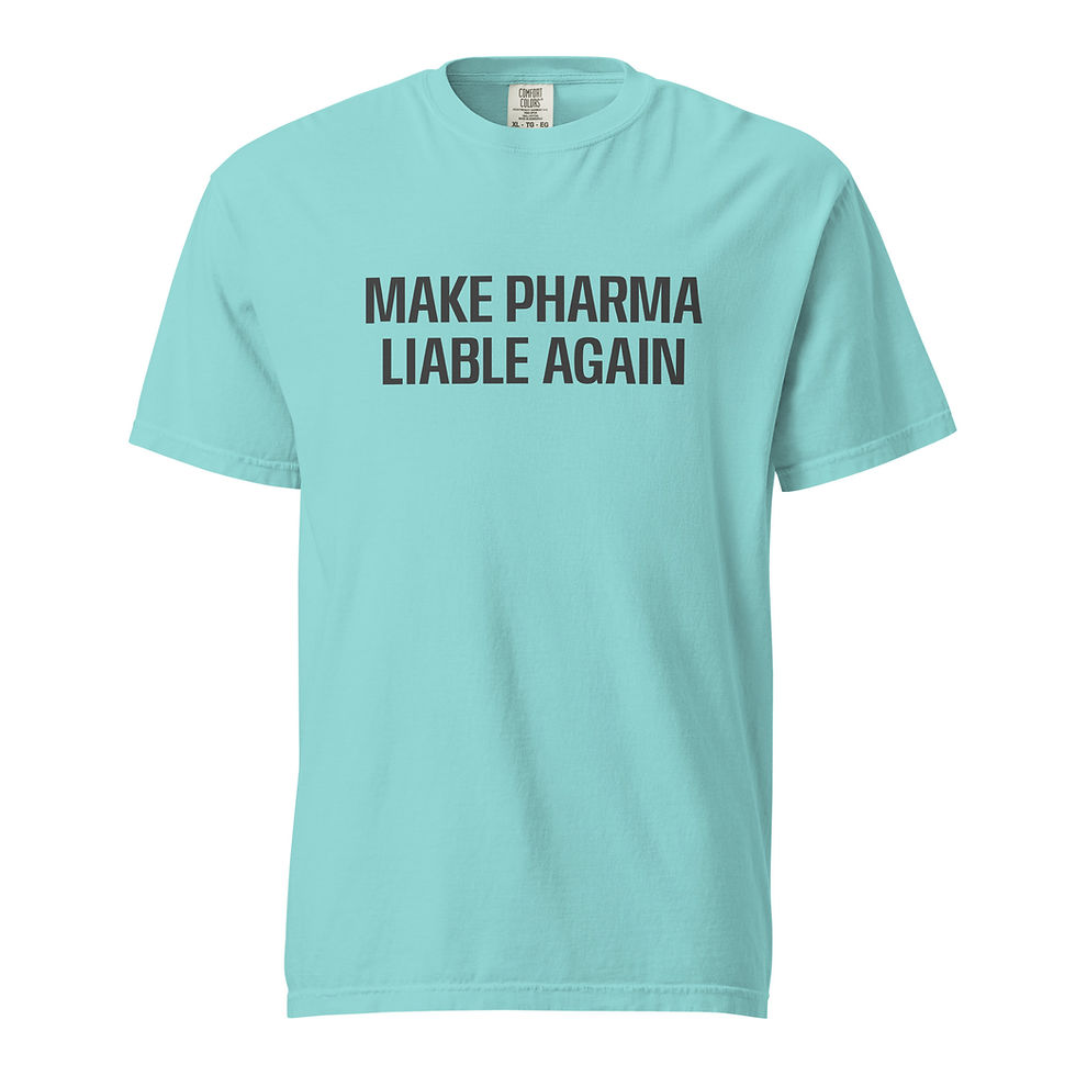 Thumbnail: Make Pharma Liable - Unisex 100% Cotton Light Colors (front)