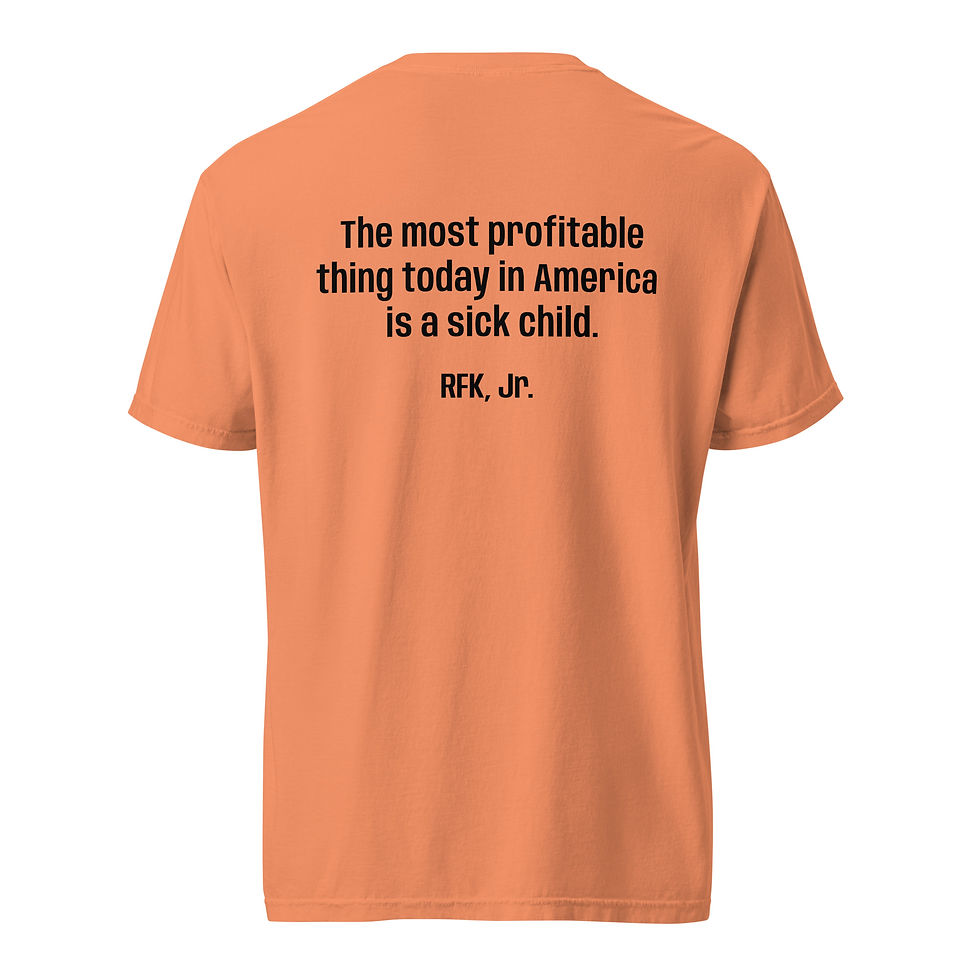 Thumbnail: RFK Quote 1 (front & back) - Unisex 100% cotton light colors