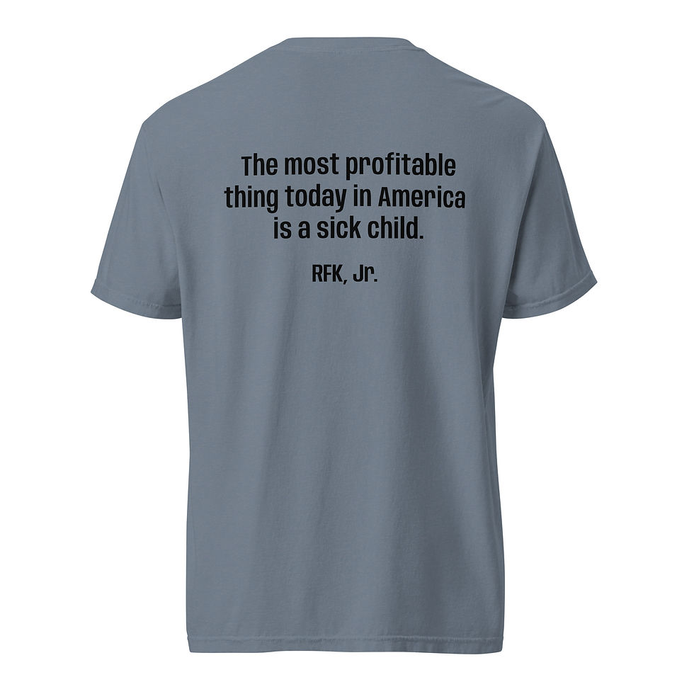 Thumbnail: RFK Quote 1 (front & back) - Unisex 100% cotton light colors