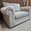 Thumbnail: Designer Loveseat In Silver Fabric RRP-£1175

