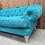Thumbnail: Bagsie Medium Chesterfield Sofa In Pond Skimmer Brushed Cotton RRP-£2995

