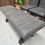 Thumbnail: FV Moon Industrial Dining Bench & 2x Dining Chairs In Grey Suede RRP-£677
