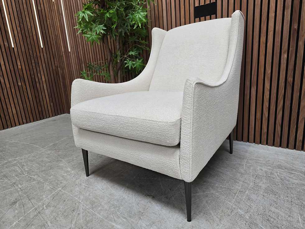 Designer Label Dulwhich Armchair In Natural Boucle RRP-£679