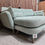 Thumbnail: Designer Label Large Curved Reversible Chaise Sofa In Mint Dusk RRP-£1639

