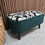 Thumbnail: Designer Label Donegal Footstool in Jigsaw Monochrome & Forest Velvet RRP-£395