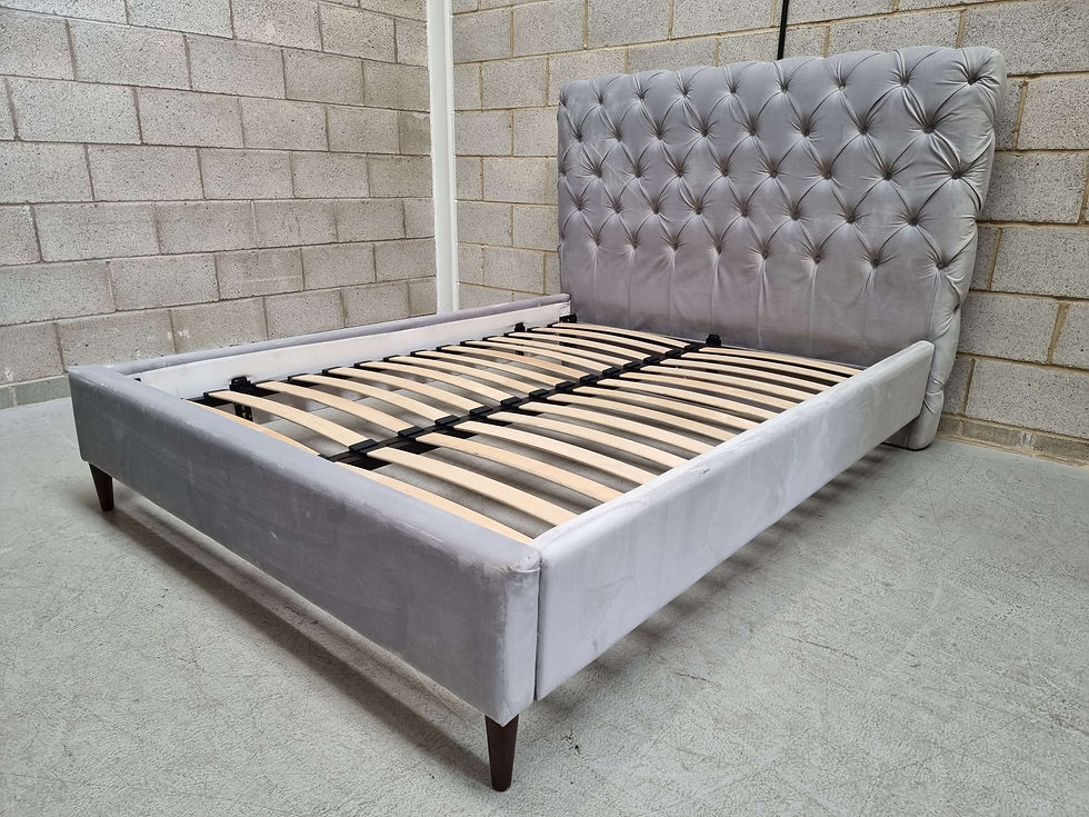 Bensons For Beds Langdon Deep Buttoned King Size Bed Frame In Lumino