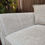Thumbnail: Designer Art Deco 3 Seater Sofa & Armchair In Oyster Chenille 

