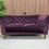 Thumbnail: Sofa.com Oscar 2 Seater Sofa & Footstool In Damson Smart Velvet RRP-£3270
