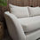Thumbnail: Designer Large RHF Curved Chaise Sofa In Natural Soft Fabric 
