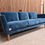 Thumbnail: Sofa.com Holly 3 Seater Sofa In Deep Turquoise Cotton Matt Velvet RRP-£1950

