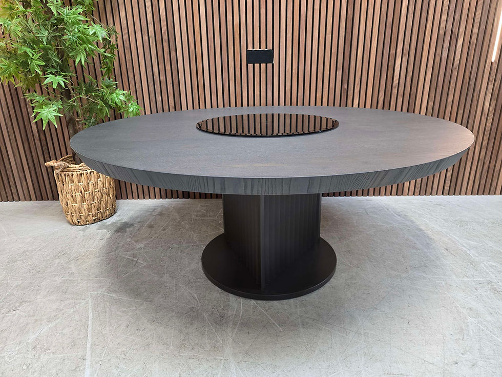 Sofa.com Astrid Art Deco 150cm Round Dining Table With Lazy Susan RRP-£1900