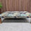 Thumbnail: Low Rectangular Footstool In William Morris Brook Tapestry Blue 