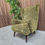 Thumbnail: Designer Label Alma Mid Century Modern High Wing Back Chair In Spring Stem