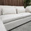 Thumbnail: West Elm Harmony LHF Modular Corner Sofa In Optic White RRP-£3891