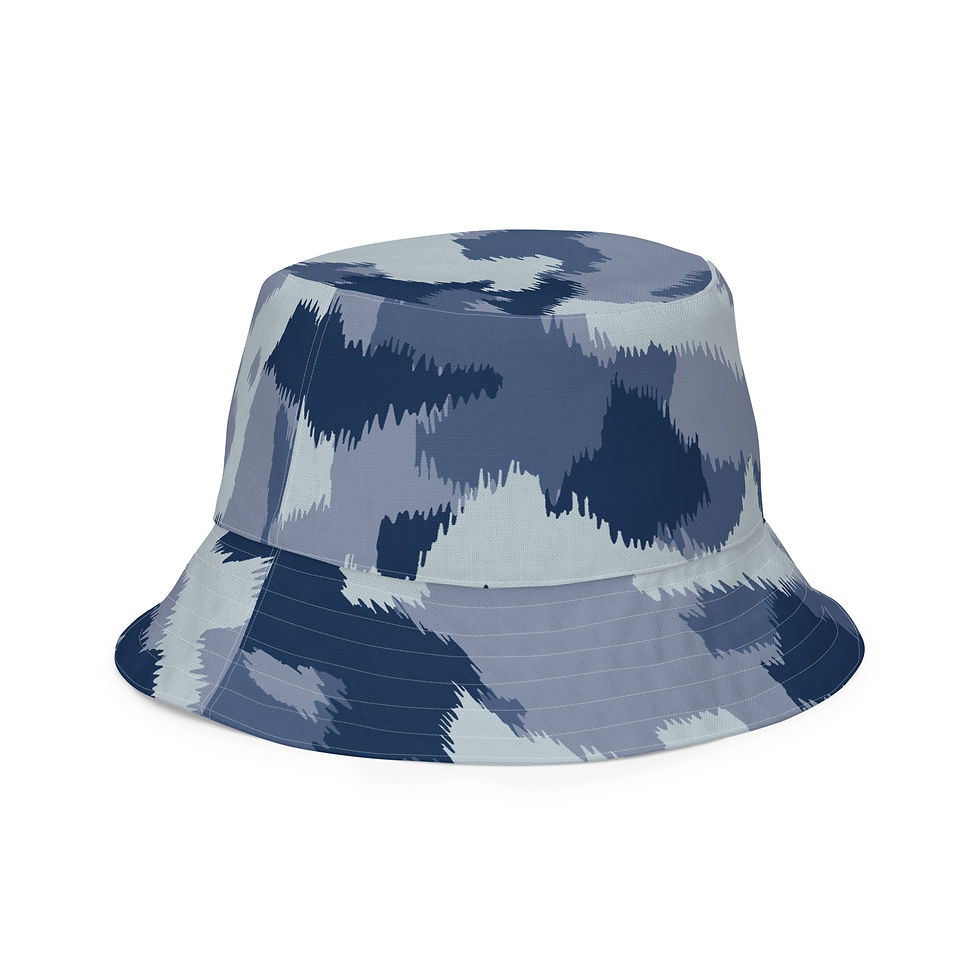Thumbnail: Bold/Soft Blue Army Reversible Bucket Hat