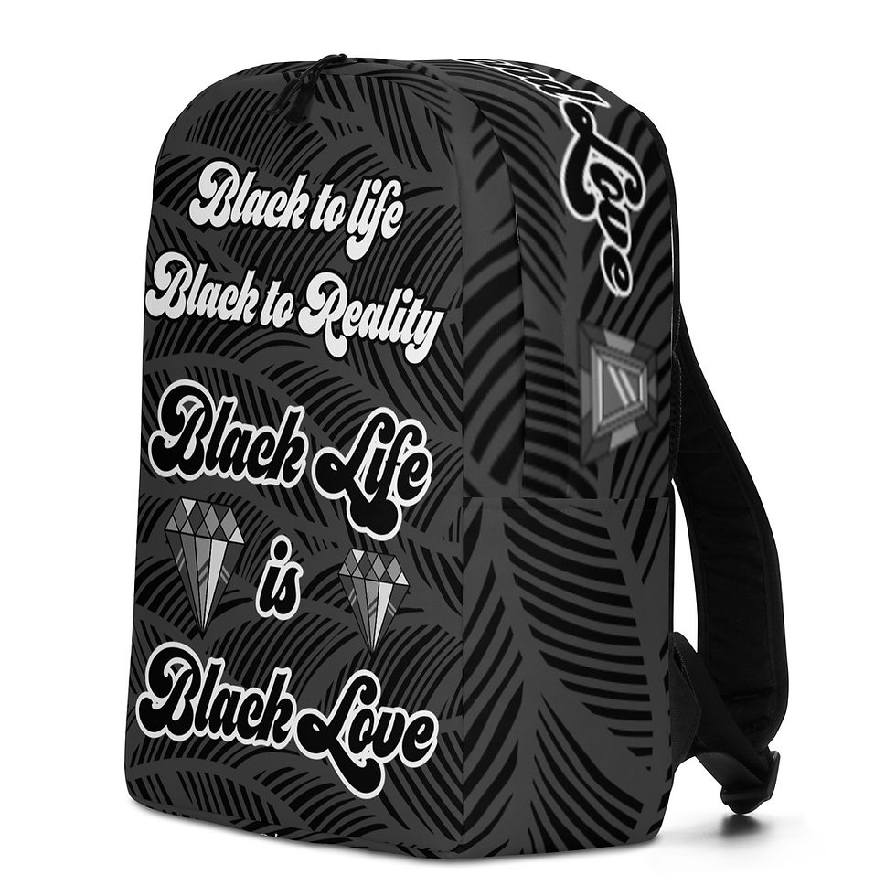 Thumbnail: Black Love Minimalist Backpack