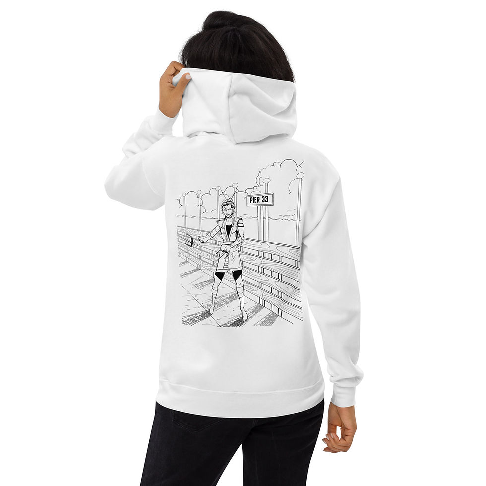 Thumbnail: NNB A7 - MYNA BIRD SCENE Unisex Fleece Hoodie