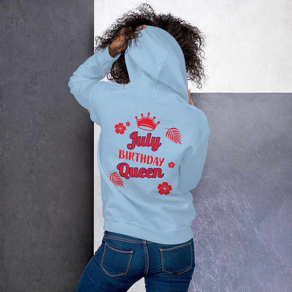 Thumbnail: July Birthday Queen Unisex Hoodie