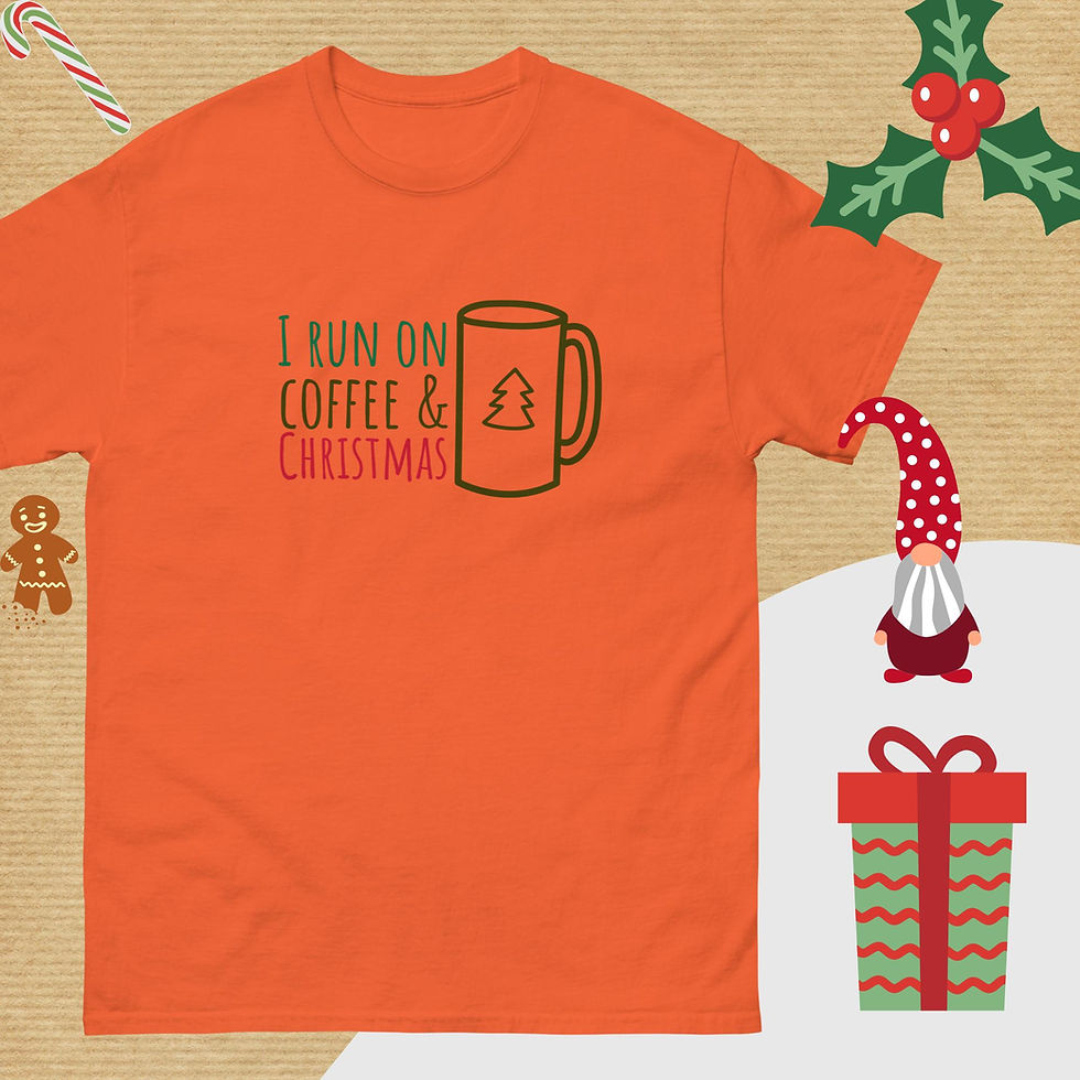 Thumbnail: I Run on Coffee & Christmas Men's classic tee