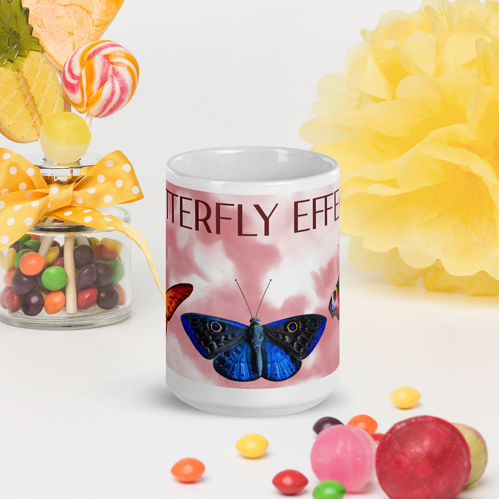 Thumbnail: Butterfly Effect - White Glossy Mug