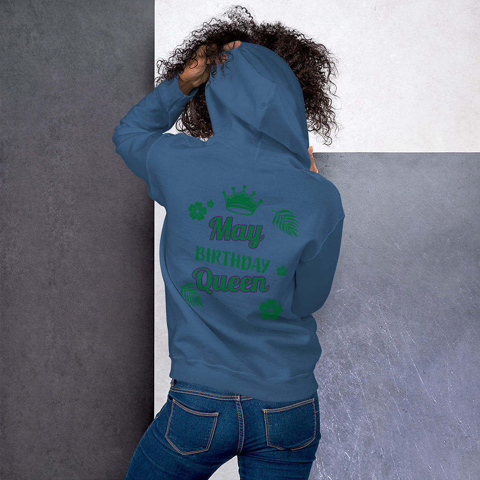 Thumbnail: May Birthday Queen Unisex Hoodie