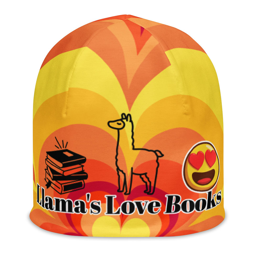 Thumbnail: Llama's Love Books All-Over Print Beanie
