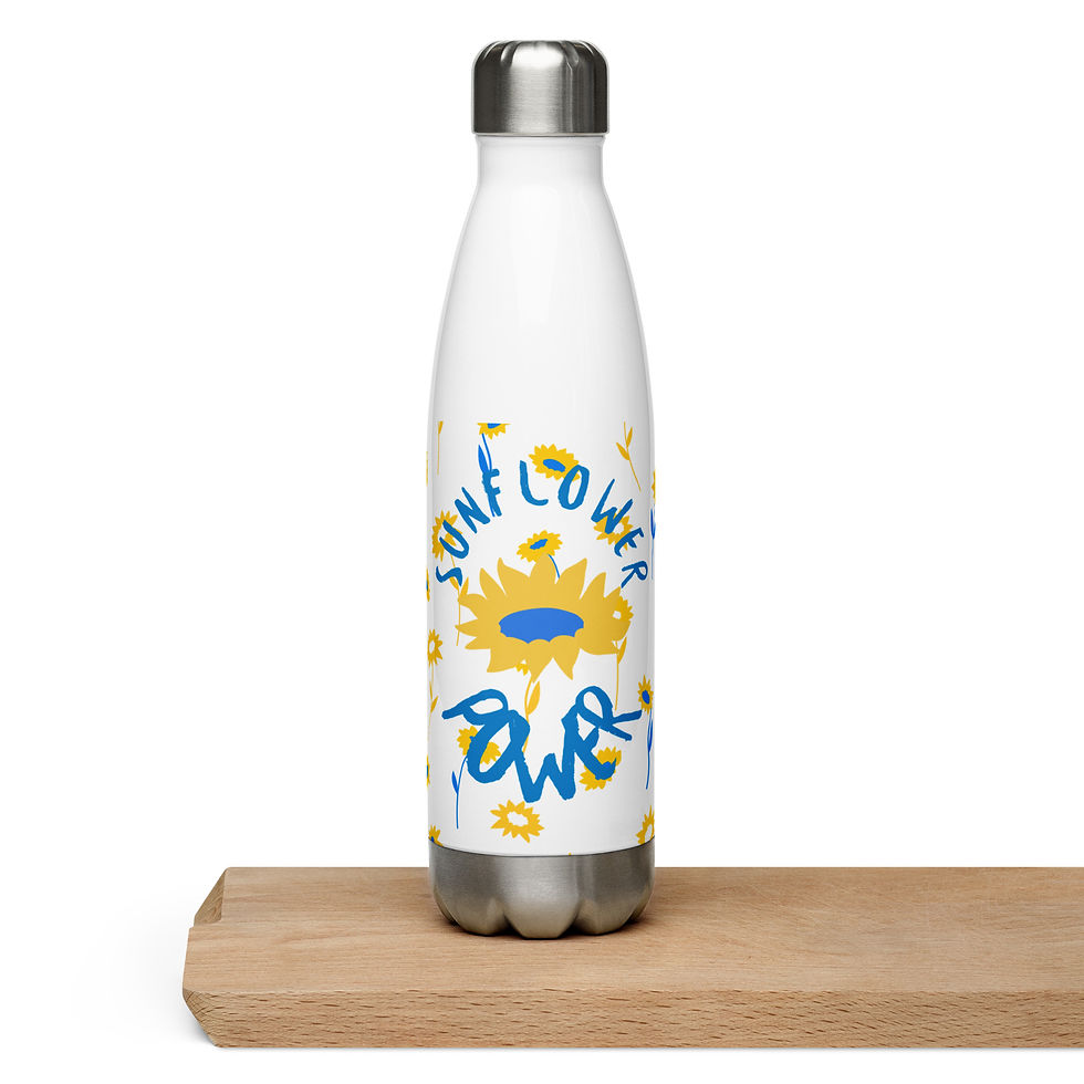 Thumbnail: NNB - Sunflower Power Stainless Steel Water Bottle
