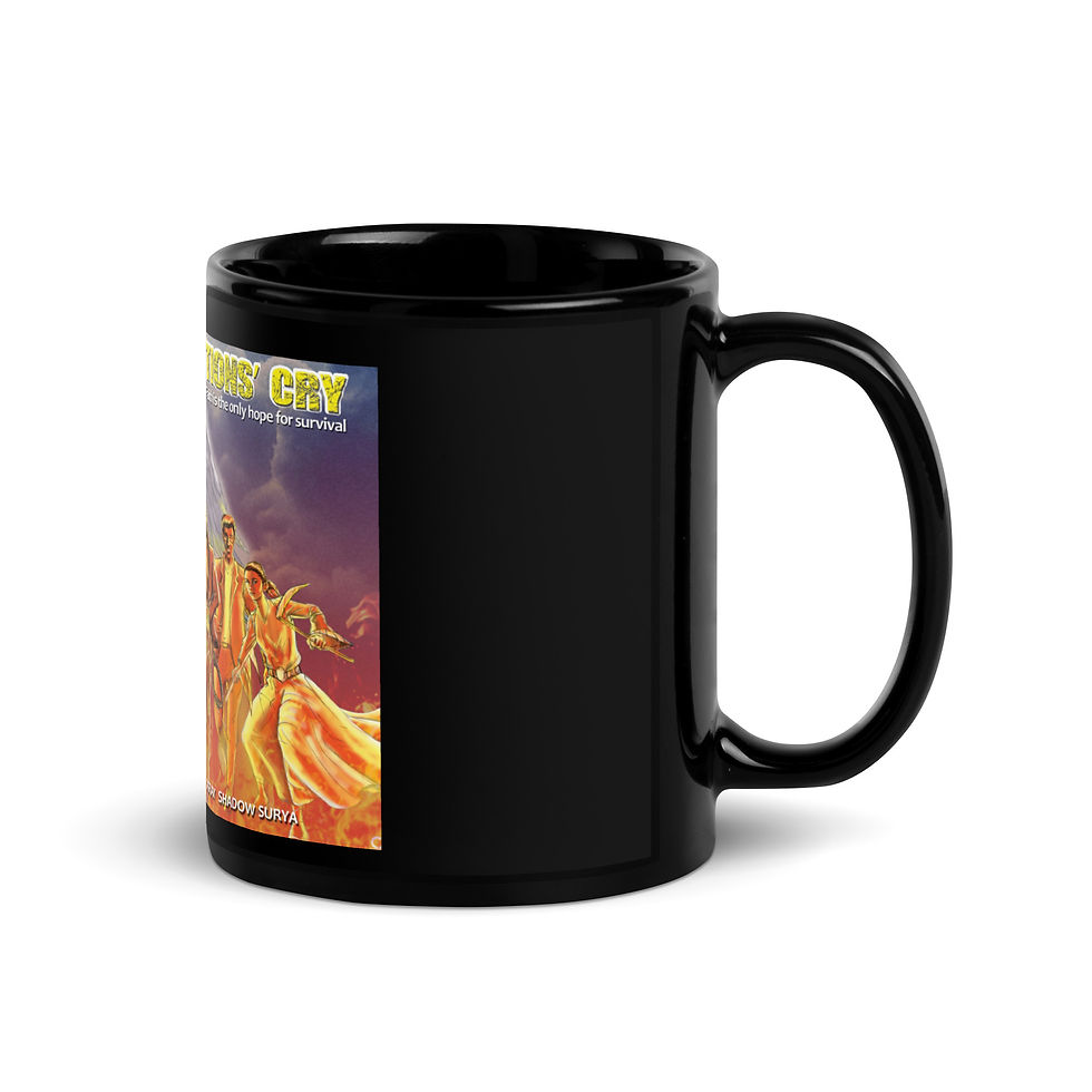 A7- CHARACTER 11 OZ OR 15 OZ Black Glossy Mug