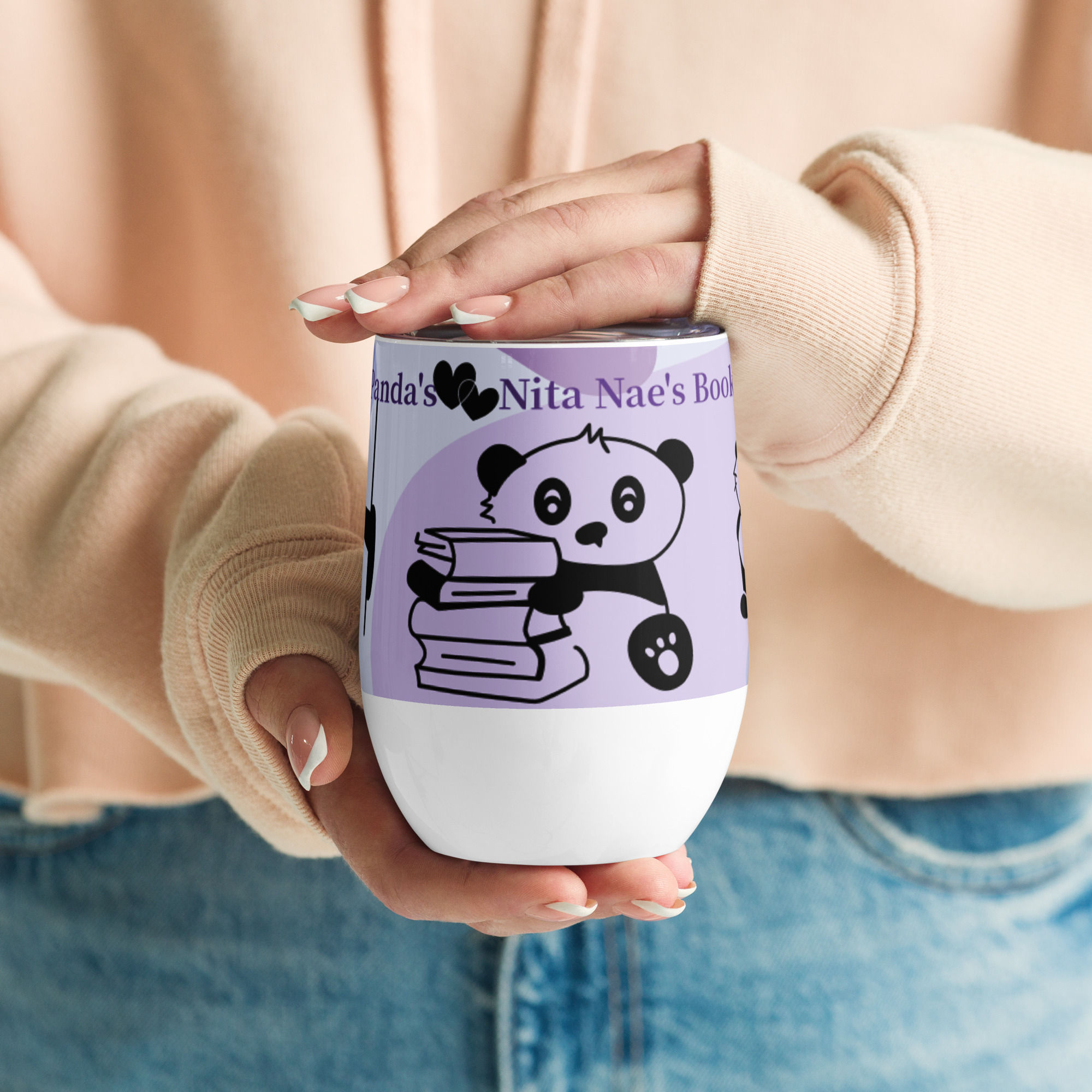 NNB Panda's Love Books Tumbler