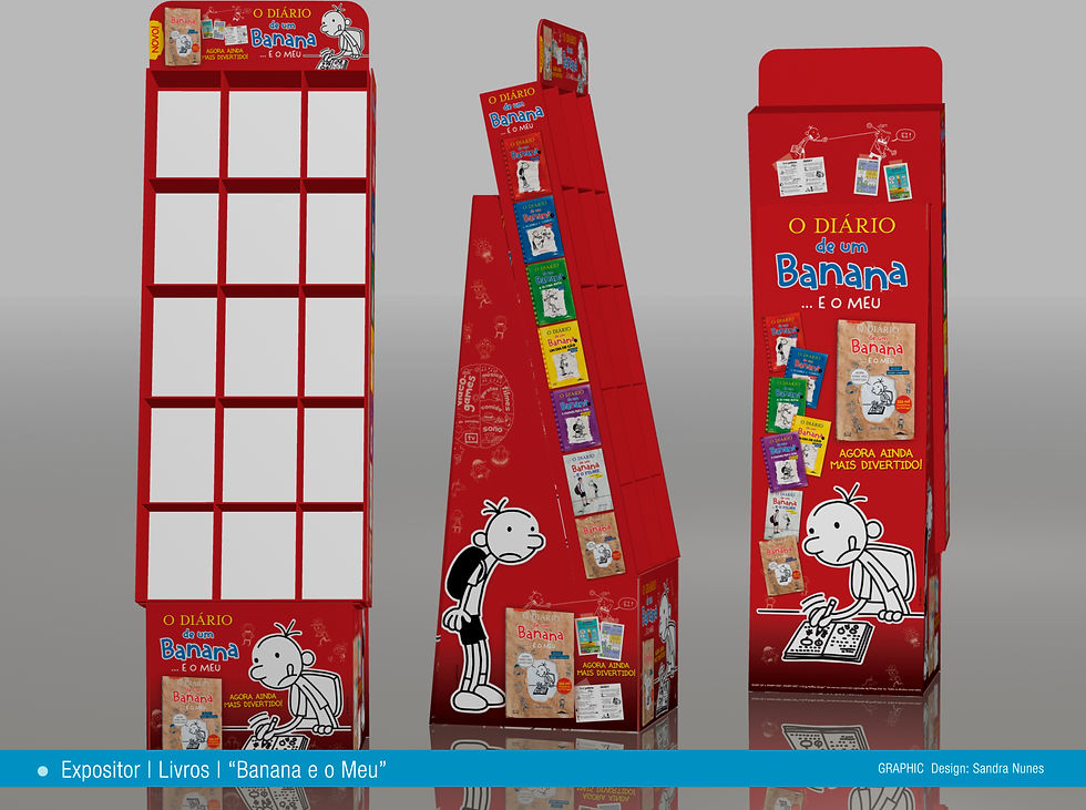 Expositor Livros Banana | BOOKSMILE