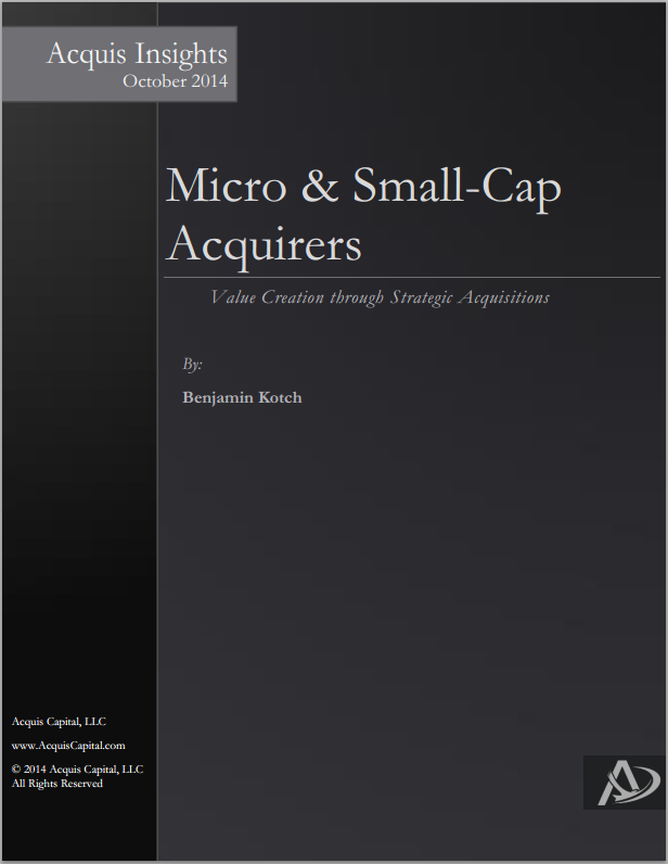 Micro & Small Cap Acquirers