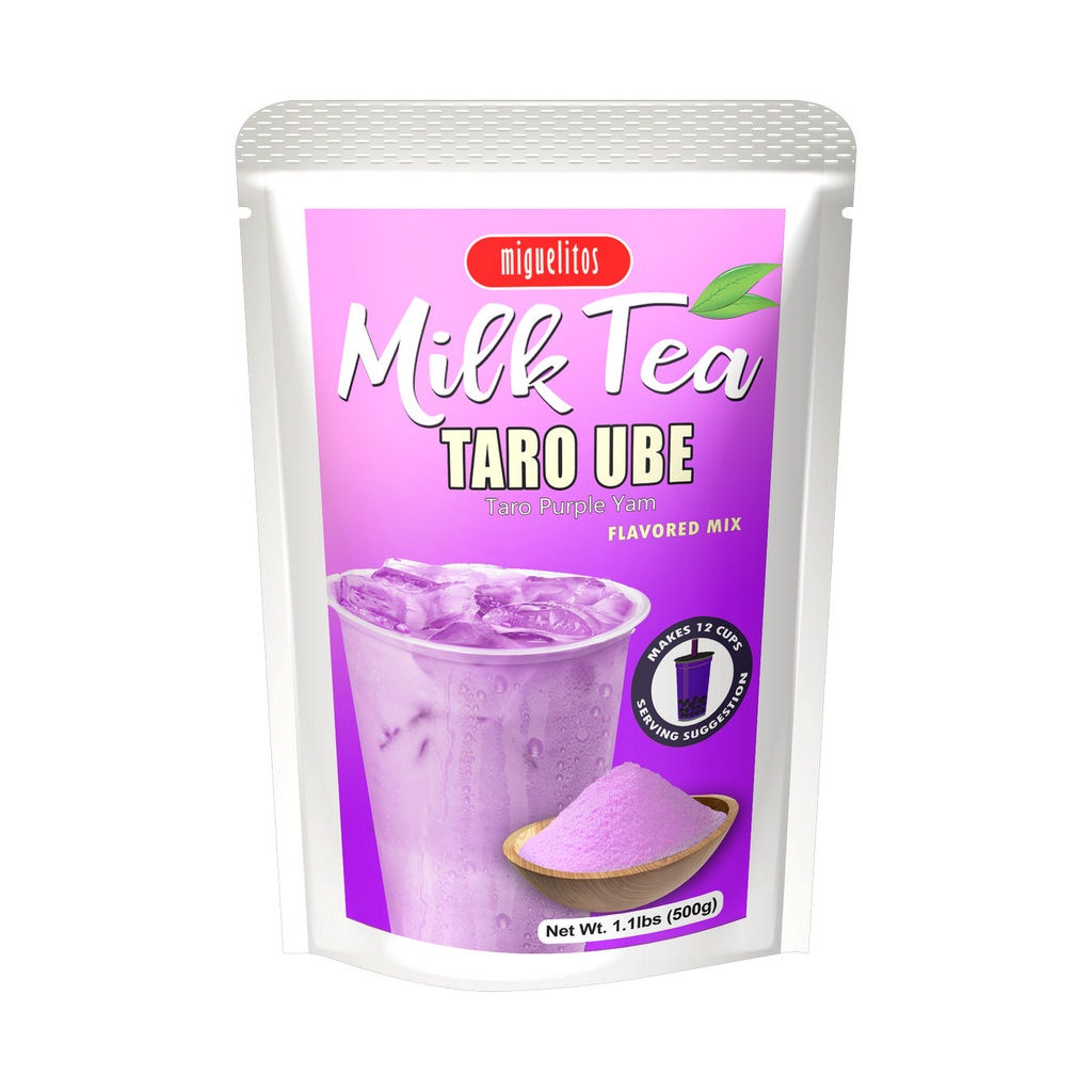 Miguelitos - Milk Tea -Taro Ube - Taro Purple Yam Flavored Mix - 500G