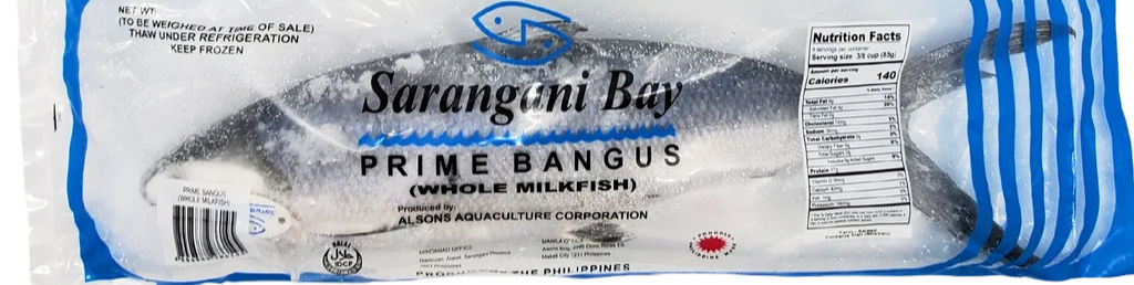 Sarangani Bay Frozen Whole Milkfish - 800 G