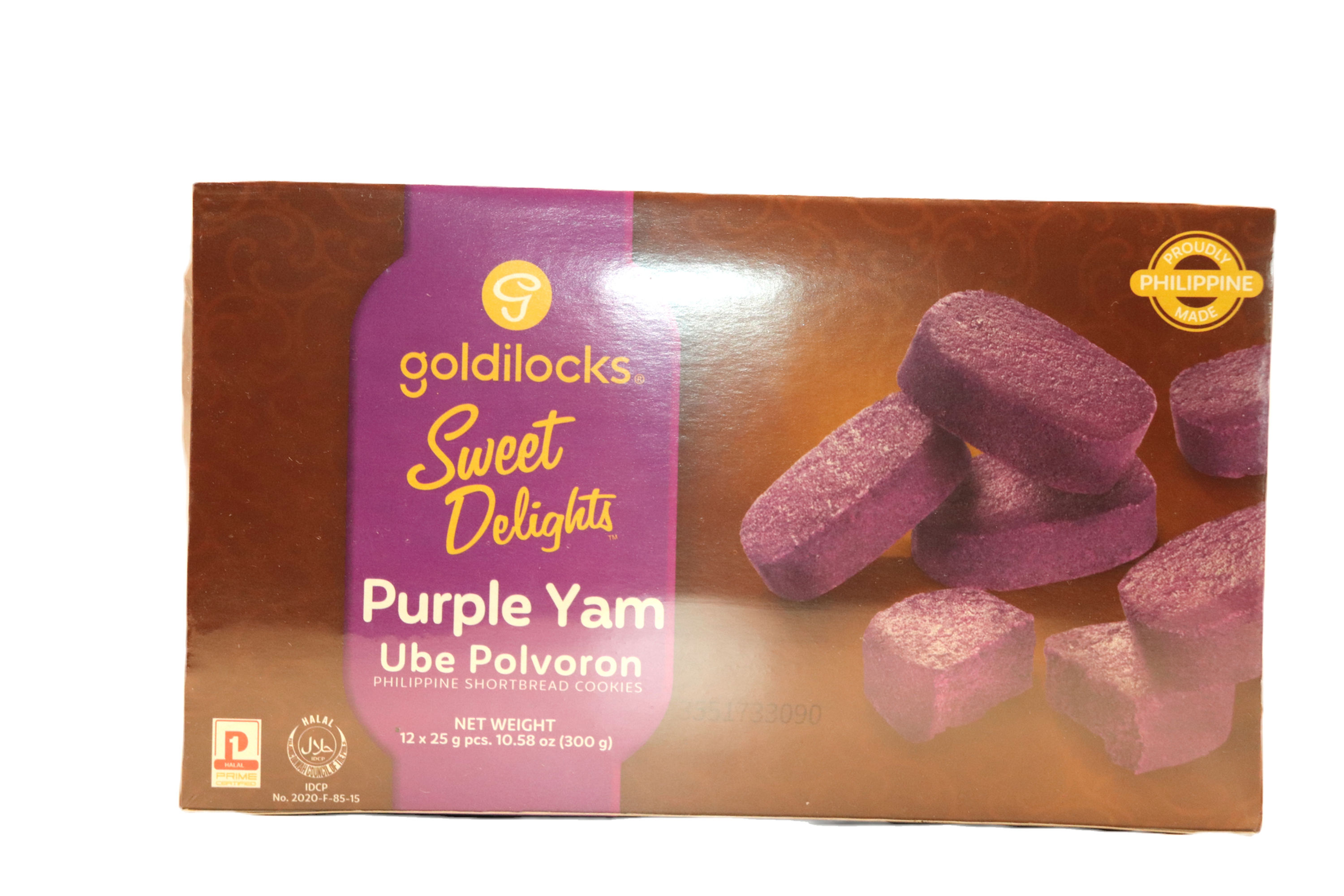 Goldilocks - Sweet Delights - Ube Polvoron - Philippine Shortbread Cookies