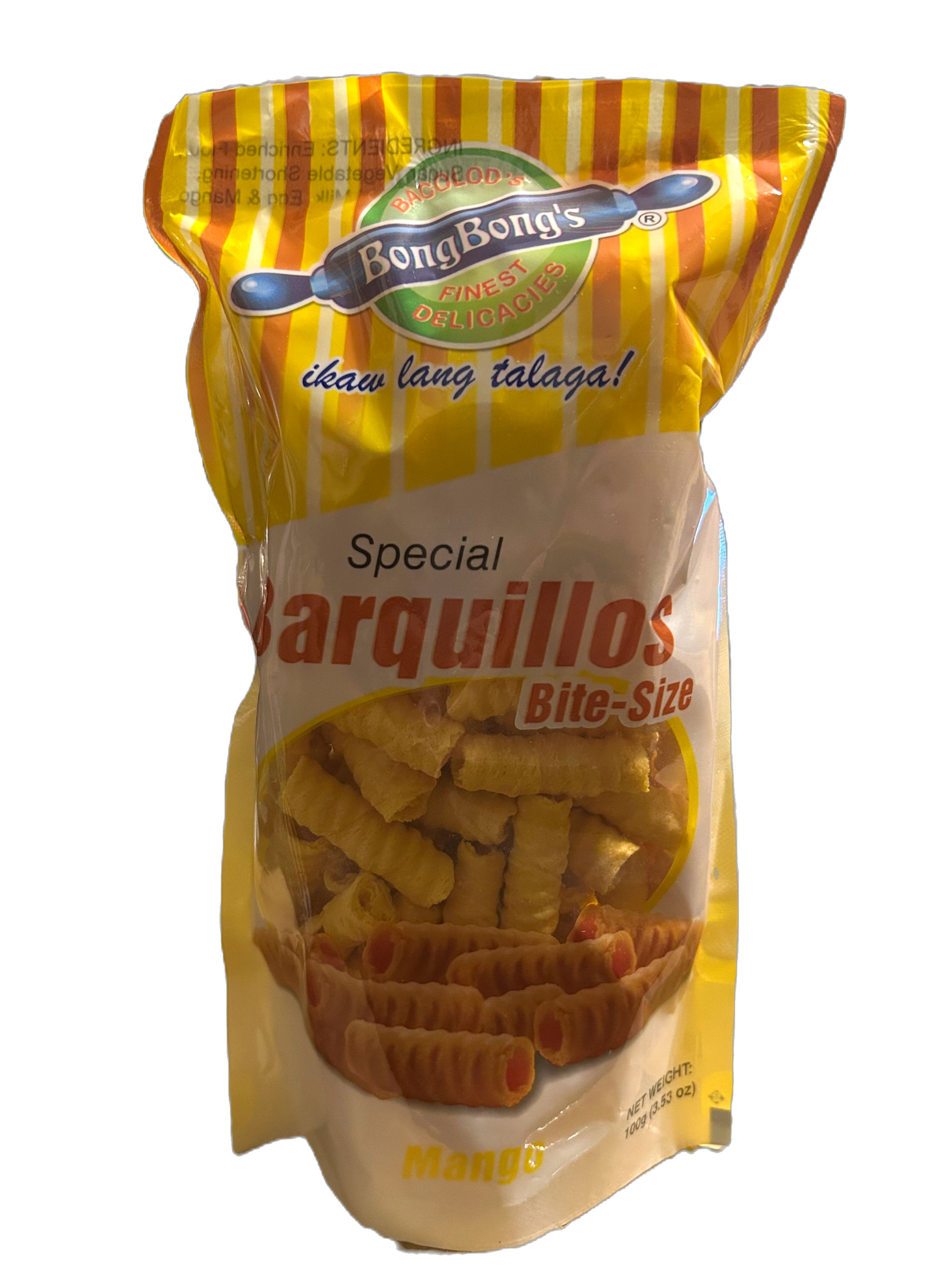 Bongbong's - Special Barquillos - Bite Size - Mango - 100 G