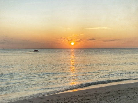 Hoàng hôn ở Fulidhoo