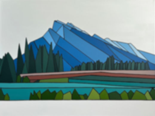 Where The Adventure Begins (Rundle, Banff) - Original painting