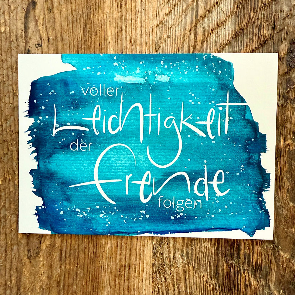 PostKarte Leichtigkeit