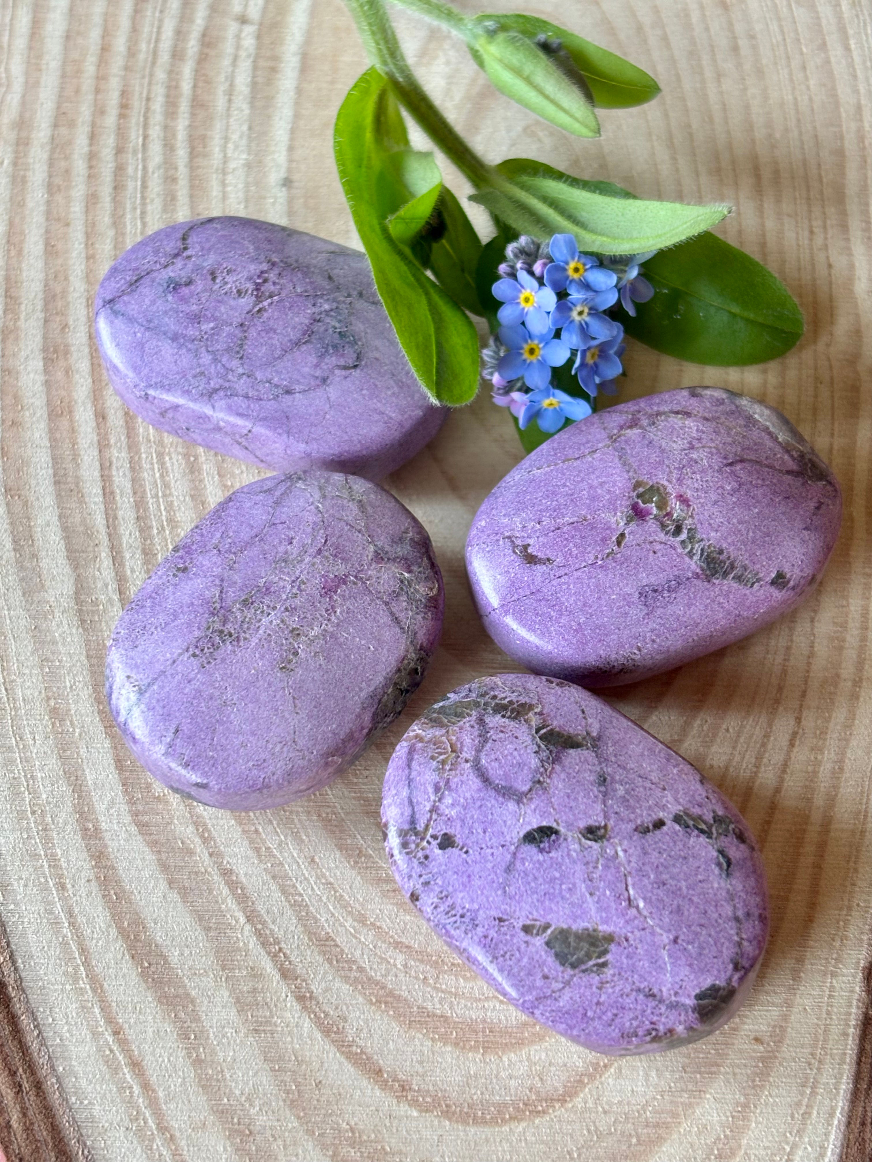 Stitchtite palmstones. Intuitively chosen.