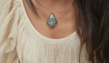 bijoux argent et pyrites, lithothérapie, made in France Sôma bijoux